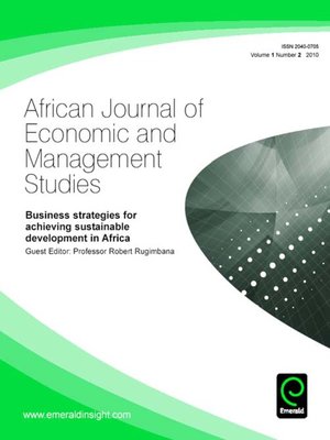 cover image of African Journal of Economic and Management Studies, Volume 1, Issue 2